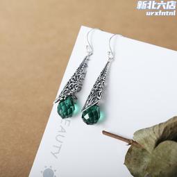S925純銀 綠水晶吊墜女合成綠水晶掛墜 銀項鏈飾品首飾水晶飾品免運 歷史價格詳細信息