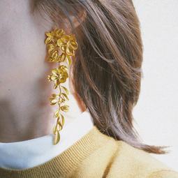 耳邊鐺80奶油色仿巴洛克珍珠耳環誇張不規則耳針氣質高級感耳飾女 歷史價格詳細信息