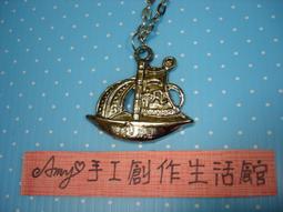 Amy手工創作生活館~手工設計【學院風~咖啡色織紋緞帶&深藍與白色格紋鈕扣+雙層鍊層次造型】古銅大別針/獨家設計款 歷史價格詳細信息