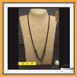 *墨言齋*40205 仿朱砂米珠鍊繩 掛繩 周長:62cm 新品 歷史價格詳細信息