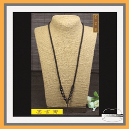 *墨言齋*40205 仿朱砂米珠鍊繩 掛繩 周長:62cm 新品 歷史價格詳細信息