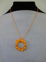 ~悠閒時光~金色鐵塔+金色楊桃珠中珠耳環  A1-0052 歷史價格詳細信息