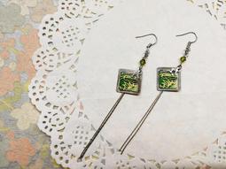 菱形耳環 日本友禪紙 和紙(手作~獨一商品)GE01-003 歷史價格詳細信息