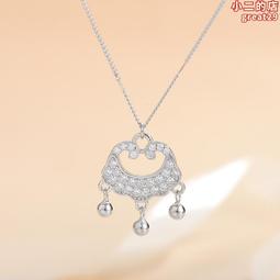 如意平安鎖s925純銀白玉髓項飾復古輕奢感項鍊女小眾簡約百搭 歷史價格詳細信息