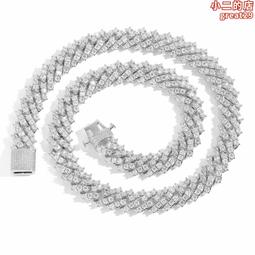 嘻哈鋯石古巴鏈戒指8mm鑲鋯石電鍍真金潮流男士戒指配飾-哈囉好物 歷史價格詳細信息