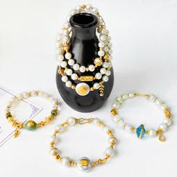 珍珠項錬 龍鳳伴侶天然淡水珍珠項鏈足金鑲和田玉母親節送媽媽婆婆生日禮物 歷史價格詳細信息