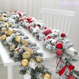 耶誕花環藤條商場酒店櫥窗場景創意氛圍佈置掛件門飾耶誕節裝飾品 歷史價格詳細信息