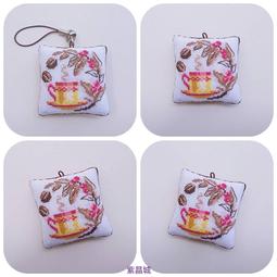 紫晶城 迷你十字繡-咖啡杯裡的貓 吊飾 歷史價格詳細信息