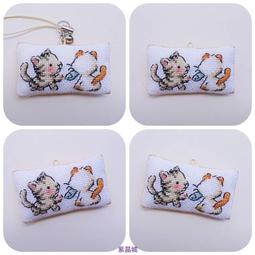 紫晶城 十字繡 小貓咪 餅乾 馬卡龍 三角形 手機吊飾 歷史價格詳細信息