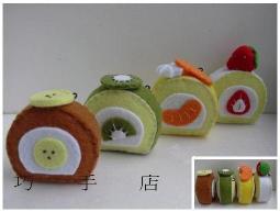 紫晶城 不織布 迷你櫻桃水果夾心瑞士捲4種口味  手機吊飾 歷史價格詳細信息