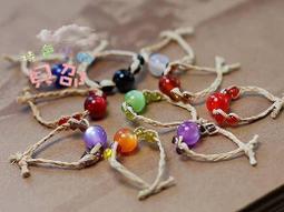 天然拉菲草手鉤漁夫帽愛心點點女夏時尚彩色提花文藝出遊遮陽帽子 歷史價格詳細信息