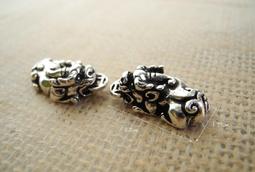 ☆ 惡魔小熊 手創 925銀飾批發 ☆ 925純銀 DIY材料 雙扣蝴蝶結  配件 單顆 蠟線 歷史價格詳細信息