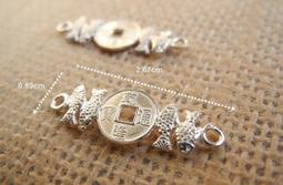 ☆ 惡魔熊 手創 925銀飾批發 ☆ 925純銀 DIY材料 轉錢珠（黑/白） 配件 單顆 歷史價格詳細信息