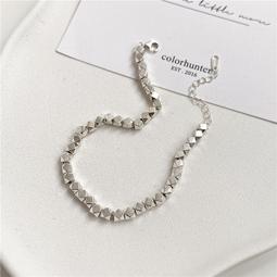 stai2020 S925純銀韓版不規則流線珍珠搭扣手鐲韓系時髦簡約風手鍊批發 歷史價格詳細信息