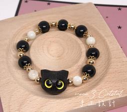 手作 避邪 防小人 銀曜石 貓咪 黑金雲母 藍月光 天然水晶 設計款 原創 送禮 貓奴 手珠 貓頭 歷史價格詳細信息