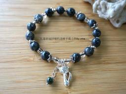 @艾塔小屋@天然黑髮晶 黑曜石 白水晶 925純銀 小人退散//避邪無敵//招財 手鍊 可客製 歷史價格詳細信息