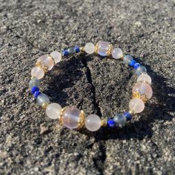 【覓石中】阿拉善、紅膠花、瑪瑙'白水晶、粉晶、奧地利水晶-水晶手鍊、全阿拉善手串[本店獨家設計款] 歷史價格詳細信息