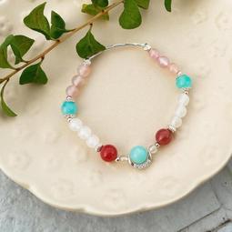 【覓石中】阿拉善、紅膠花、瑪瑙'白水晶、粉晶、奧地利水晶-水晶手鍊、全阿拉善手串[本店獨家設計款] 歷史價格詳細信息