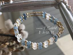 手作 療癒系 星星 白貝 海藍寶 藍月光 白水晶 天然水晶 設計款 原創 送禮 手鍊 手鏈 歷史價格詳細信息