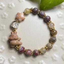 【覓石中】阿拉善、紅膠花、瑪瑙'白水晶、粉晶、奧地利水晶-水晶手鍊、全阿拉善手串[本店獨家設計款] 歷史價格詳細信息