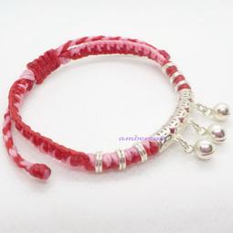 琥珀貓銀飾【純銀+蠶絲蠟線】祈福許願幸運手鍊~A1792~乾坤圈/卍字球~一條 歷史價格詳細信息