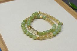 天然和田玉 /和闐玉-藕粉. 南紅小兔子 設計多圈手串衣襟掛項鍊 FS-20221103-11s 歷史價格詳細信息