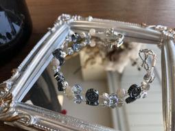 手作 避邪 防小人 銀曜石 貓咪 黑金雲母 藍月光 天然水晶 設計款 原創 送禮 貓奴 手珠 貓頭 歷史價格詳細信息