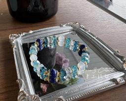 手作 避邪 保平安 青金石 拉長石 天然水晶 設計款 原創 送禮 項鍊 歷史價格詳細信息