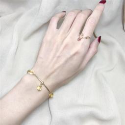 水晶手鏈女新款韓版金髮晶紅瑪瑙翡翠平安扣手串小眾翡翠手飾男女飾品流行飾品JR08038-挖寶迎好年 歷史價格詳細信息