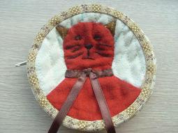 純手工 小貓咪 小咖啡熊 粉紅色小魚 水藍色 手作拼布包 小零錢包 日系韓系飾品最愛 專櫃正品 歷史價格詳細信息