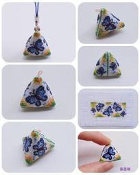三角粽子包零錢拉鍊包-端午 粽子~蝶古巴特 餐巾紙拼貼 彩繪 黏土DIY手作材料 歷史價格詳細信息