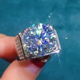 新款莫桑鉆戒指女活口設計豪鑲鉆款支持檢測送證書可過筆--鴻運飾品 歷史價格詳細信息