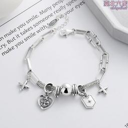 雲潮軒S925純銀韓版側身粗鏈長方形琺瑯吊墜新款設計手錶扣手鍊 歷史價格詳細信息