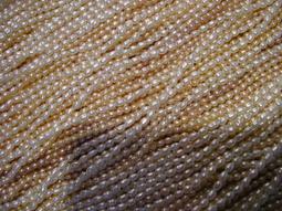 ~奇芽 水晶.寶石~ 天然-珍珠 6mm左右 橢圓形 長度35cm 一標一條* ＝大批發場 ＝ 歷史價格詳細信息