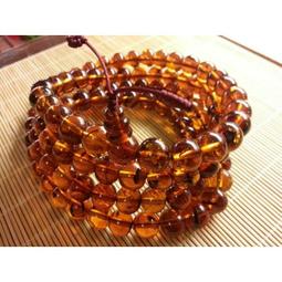 撫順天然凈水琥珀植物珀豆油紅項鏈108干凈秀氣禮物復古手鏈簡約 歷史價格詳細信息