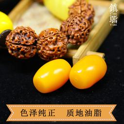 【好康】蜜蠟平替手錬復古雞油黃手串仿琥珀文玩配飾樹脂手錬男女飾品禮物 歷史價格詳細信息