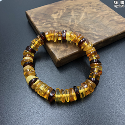 波羅的海蜜蠟隔片手串鏈白花烏克蘭俄料天然一代琥珀金珀血珀新潮 歷史價格詳細信息