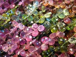 ~奇芽 水晶.寶石~ 天然-碧璽 3.8mm至4mm 四方形切面 AAA極品 長度35cm 一標 一條 *＝大批發場＝ 歷史價格詳細信息