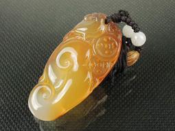 《紀老師的收藏》特冰種放光料 →天然沁色玉髓手工立體精雕項鍊{富貴貔貅}→26B40U59  ※正能量-聚氣招財•心想事成•配戴增值! 歷史價格詳細信息