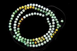 [Disk水晶][墜子的配鍊]天然緬甸珀琥珀 金藍珀項鍊(4.5mm 約8.5克)JX08 歷史價格詳細信息