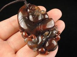 天然A貨馬達加斯加紫金玉髓大掛墜/把玩掛墜{如意貔貅}MAZ12【紀老師玉石坊】冰透光亮、特優收藏級 ※正能量寶石→開運招財趨吉避凶收藏增值! 歷史價格詳細信息