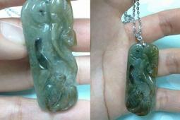 【天然緬甸玉 A貨 油青帶蜜糖黃 財神 彌勒佛 坐姿 翡翠玉佩(玉墜)】附【臺灣–國際珠寶鑑定証書】順昌Y462 歷史價格詳細信息