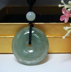 天然翡翠A貨冰平安扣緬甸玉平安扣玉佩吊墜CX5458YPS24609-9 歷史價格詳細信息