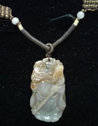 三十年珍藏T1234#天然新疆墨綠玉龍鳳搶珠73x55x5mm項鏈全新3000出清 歷史價格詳細信息