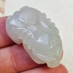 瑞獸天然和田碧貔貅戒指925純銀鑲嵌經典開口可調節中性 歷史價格詳細信息