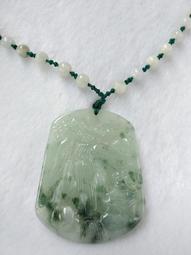 ✾緬甸天然A貨翡翠✾緬甸玉✾山水牌 項鍊 價格比較,價格查詢,歷史價格詳細信息