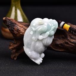 天然翡翠a特色怪裝黃翡一路有你吊墜項鏈掛件 和田玉 玉石 收藏 -642 歷史價格詳細信息