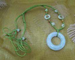 天然翡翠平安扣項鍊 直徑卡約2.5公分00-0329-21 歷史價格詳細信息