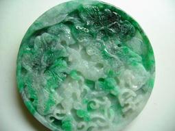 天然緬甸翡翠白底青玉衡純銀鍍金配件設計款項鏈 和田玉 玉石 文玩 -5642 歷史價格詳細信息