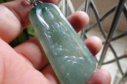 天然翡翠蓮花觀音(已配掛繩)  裸石無裂紋種老冰潤膠感足揭陽手工雕刻 翡翠 飾品 收藏【二手】【微淵古董】-3822 歷史價格詳細信息